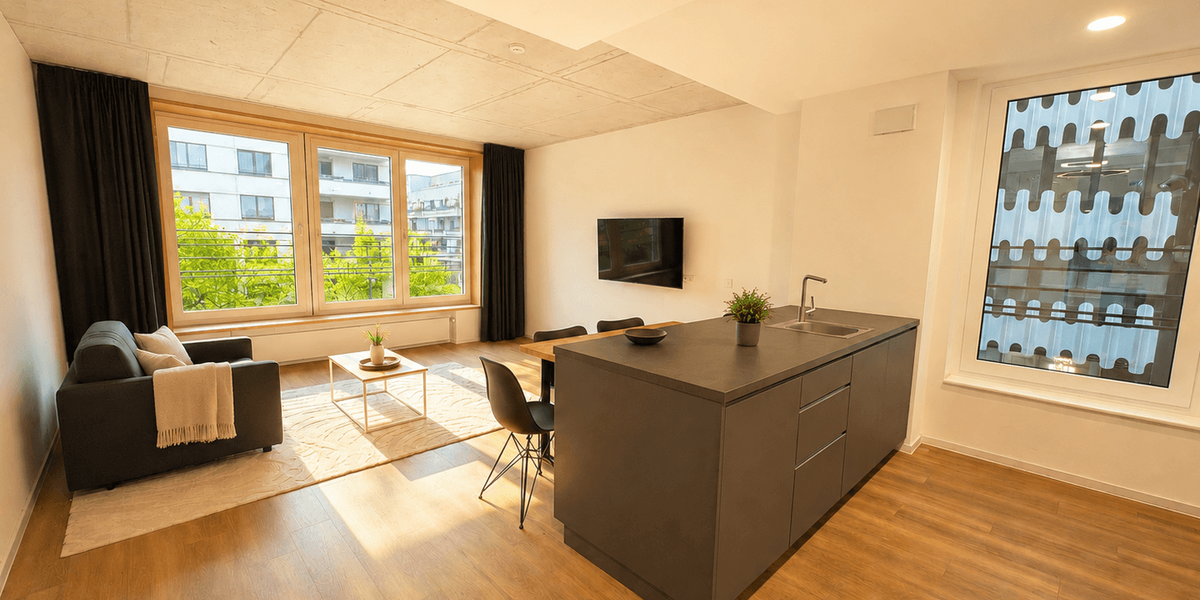 Etagenwohnung Düsseldorf Heerdt - 2 Zimmer, 80 m&sup2;, 1.700&euro; | Angebot:27226161