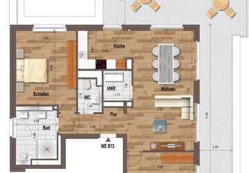 Wohnung Mönchengladbach Westend - 3 Zimmer, 122 m&sup2;, 1.595&euro; | Angebot:26586298